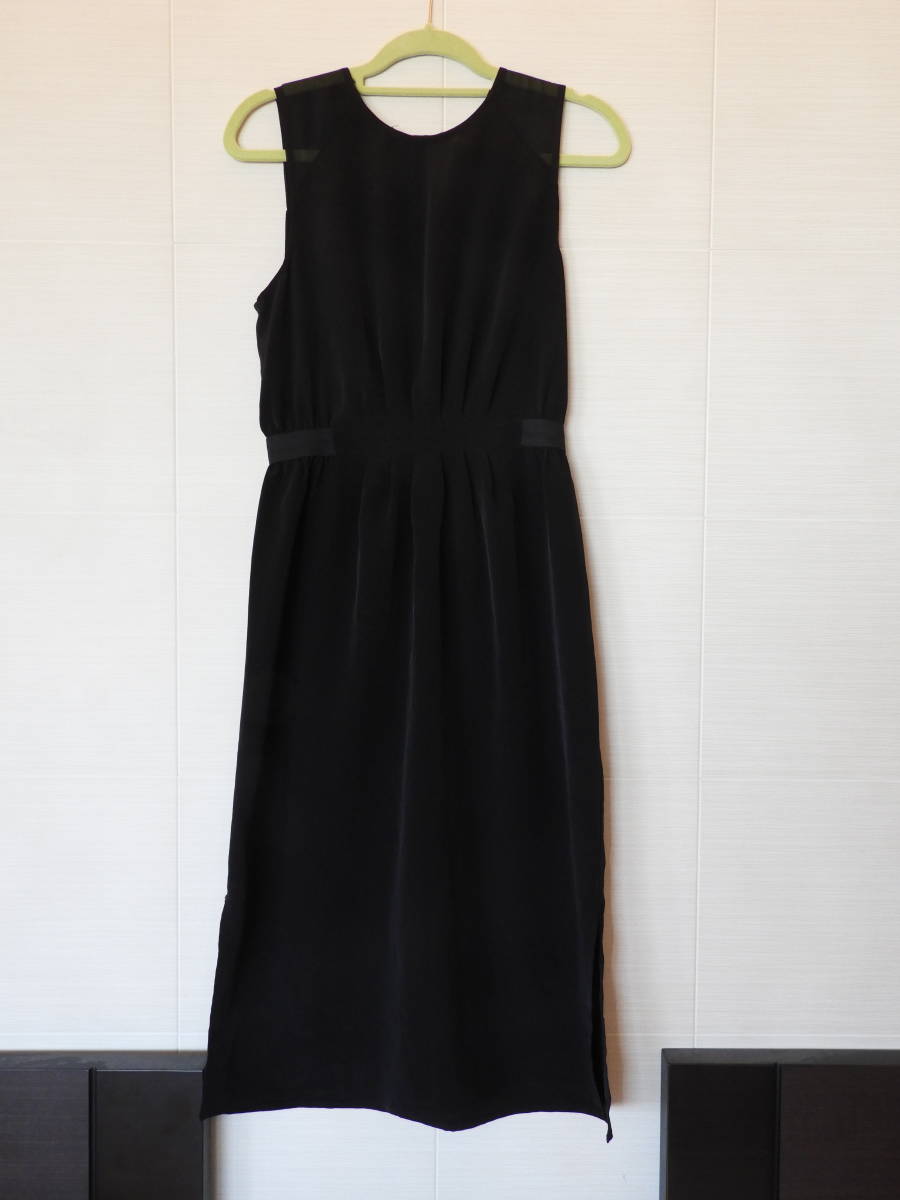 H&M　ノースリーブ　ブラック　サイズ　４０　　オシャレ　大人のファッション_画像1