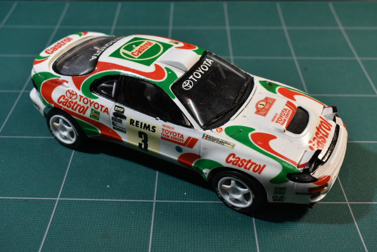 Qm835 1:24 トヨタ セリカ GT4 モンテカルロ ラリーカー ラリー仕様 完成品 Toyota Celica GT4 D.Oriol Monte Carlo Rally 1993 60サイズ_画像2