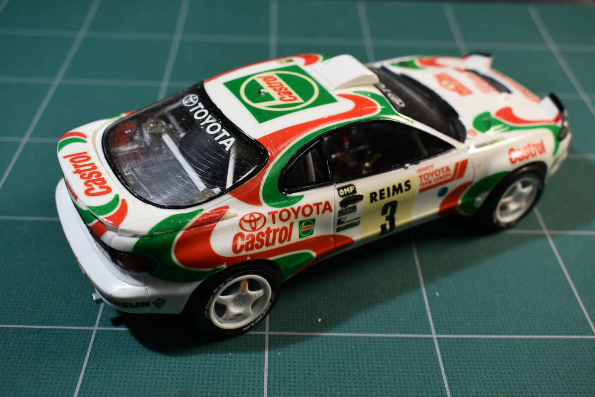 Qm835 1:24 トヨタ セリカ GT4 モンテカルロ ラリーカー ラリー仕様 完成品 Toyota Celica GT4 D.Oriol Monte Carlo Rally 1993 60サイズ_画像3