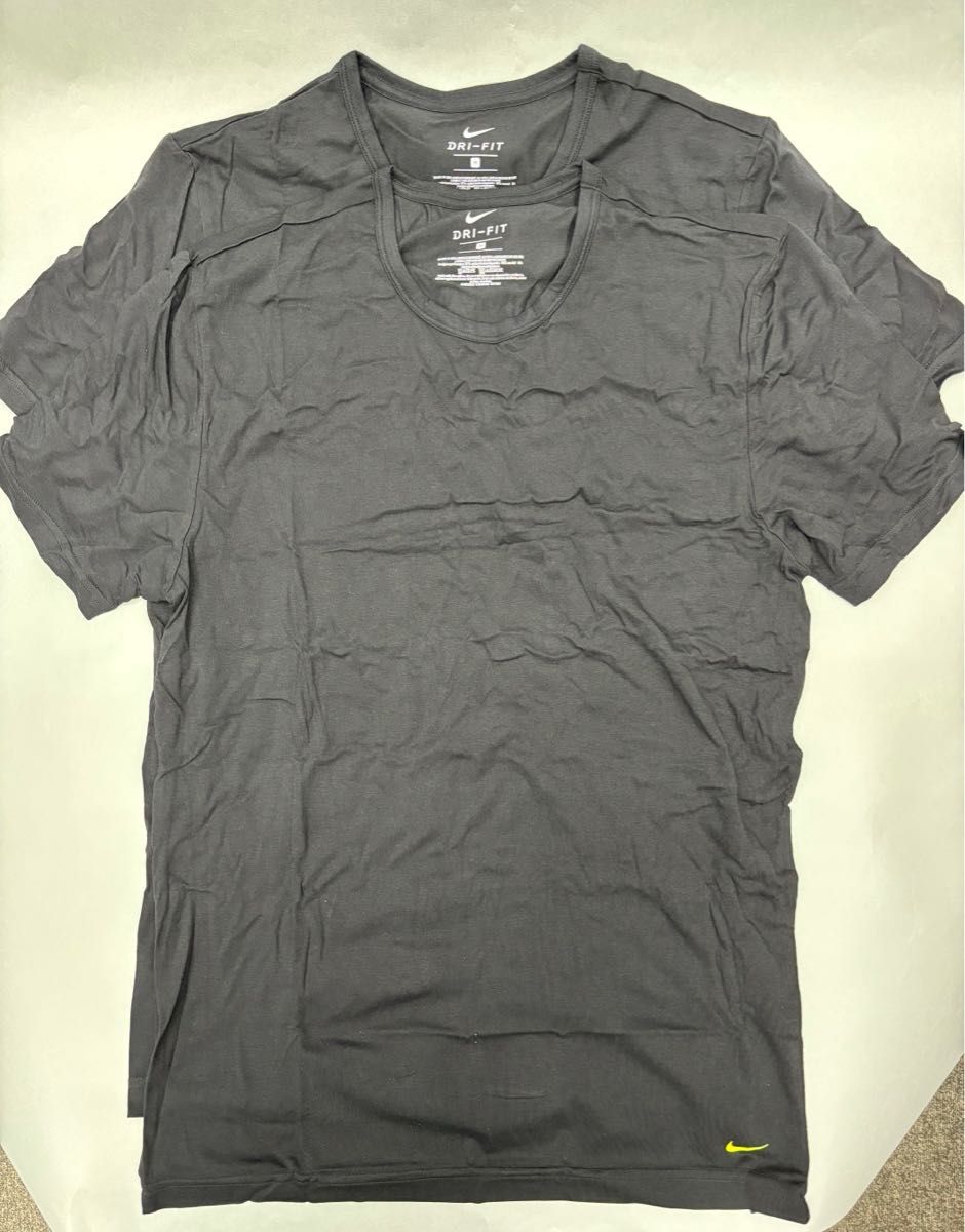 【新品未使用】NIKEメンズインナーTシャツ M 黒 KE1024-001 2枚セット DRY FIT ULTRA SOFT