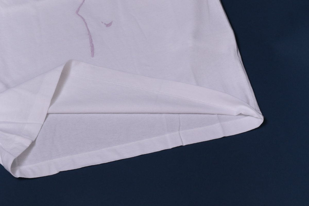 ストーンアイランド Tシャツ ホワイト メンズ 刺繍 サイズL STONE ISLAND 76152NS79 V0001 WHITE 新品/2_画像7