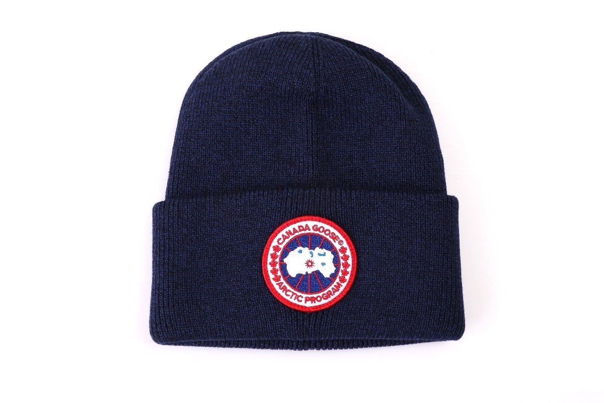 カナダグース メンズ ニットキャップ ネービー サイズFREE CANADA GOOSE GARSON Arctic Toque NAVY 6936M 151 NAVY新品/2_画像2