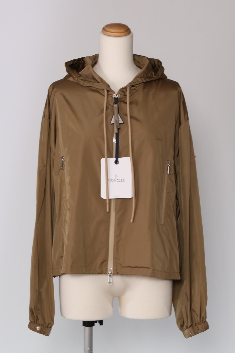 モンクレール レディース ナイロン ウインドブレーカー カーキ サイズ1 MONCLER VERNOIS 1A001 16 54155 034 KHAKI 新品/3_画像2