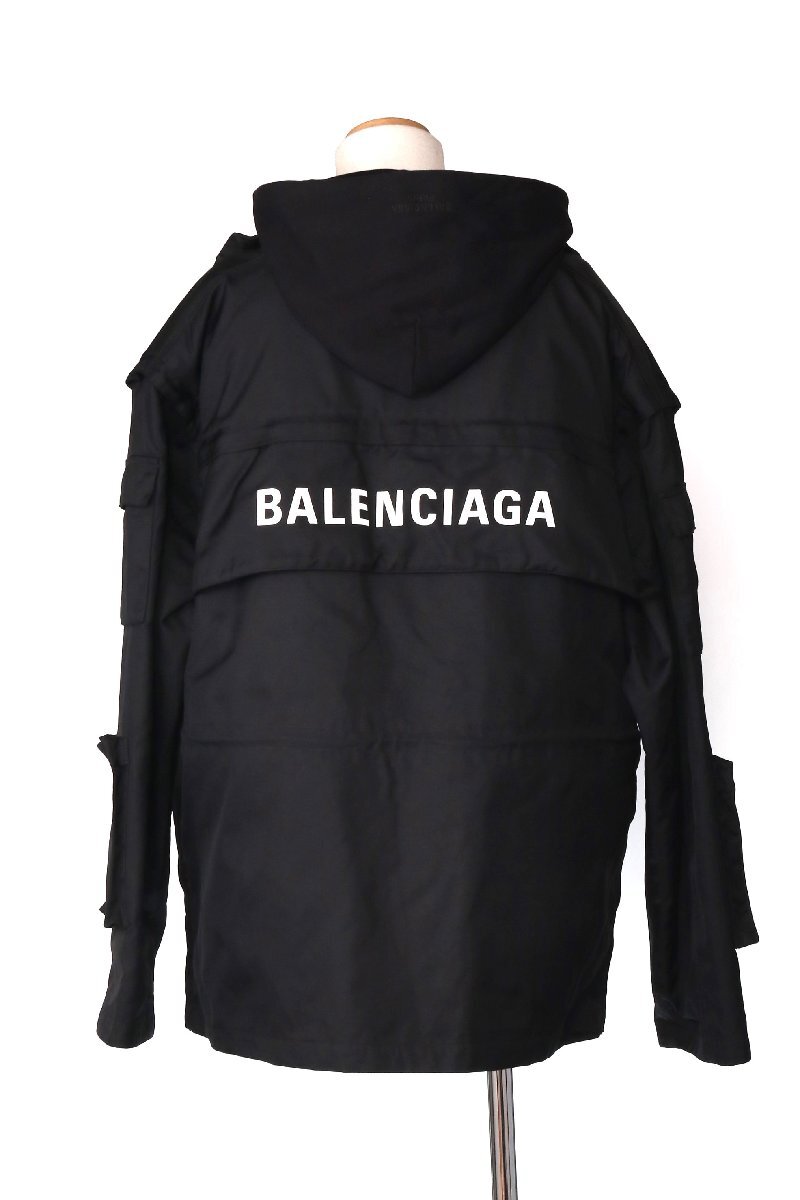バレンシアガ オールインパーカージャケット M-65 TYPE ブラック サイズL ユニセックス BALENCIAGA 746450 TOO32 1000 BLACK UNISEX/新品_画像3