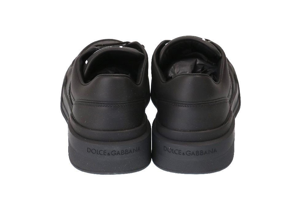  Dolce & Gabbana DOLCE&GABBANA new Rome sneakers napa car fs gold black size 45 approximately 30cm CS2036 A1065 80999/ new goods 