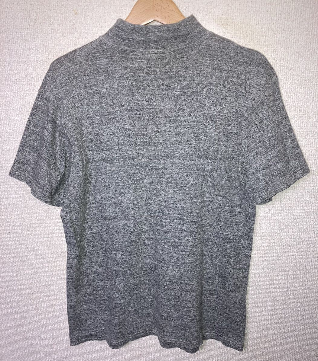 KAPTAIN SUNSHINE Navy Yard Neck Tee FEATHER GRAY キャプテンサンシャイン ヤードネック モックネック 半袖 Tシャツ 霜降りグレーの画像2