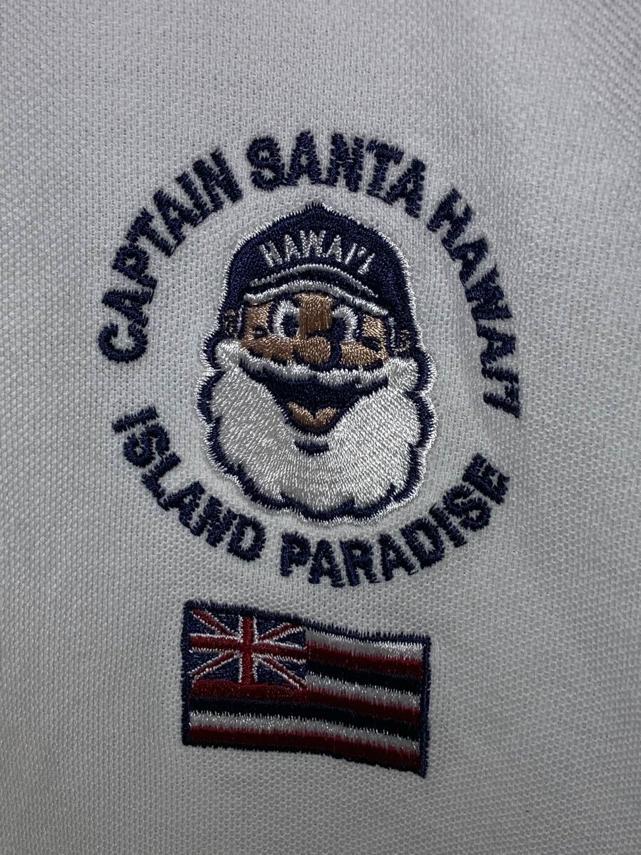 新品タグ付 CAPTAIN SANTA Hawaiian Style キャプテンサンタ ハワイアンスタイル 鹿の子 コットン　ポロシャツ Mサイズ 日本製 JMD _画像3