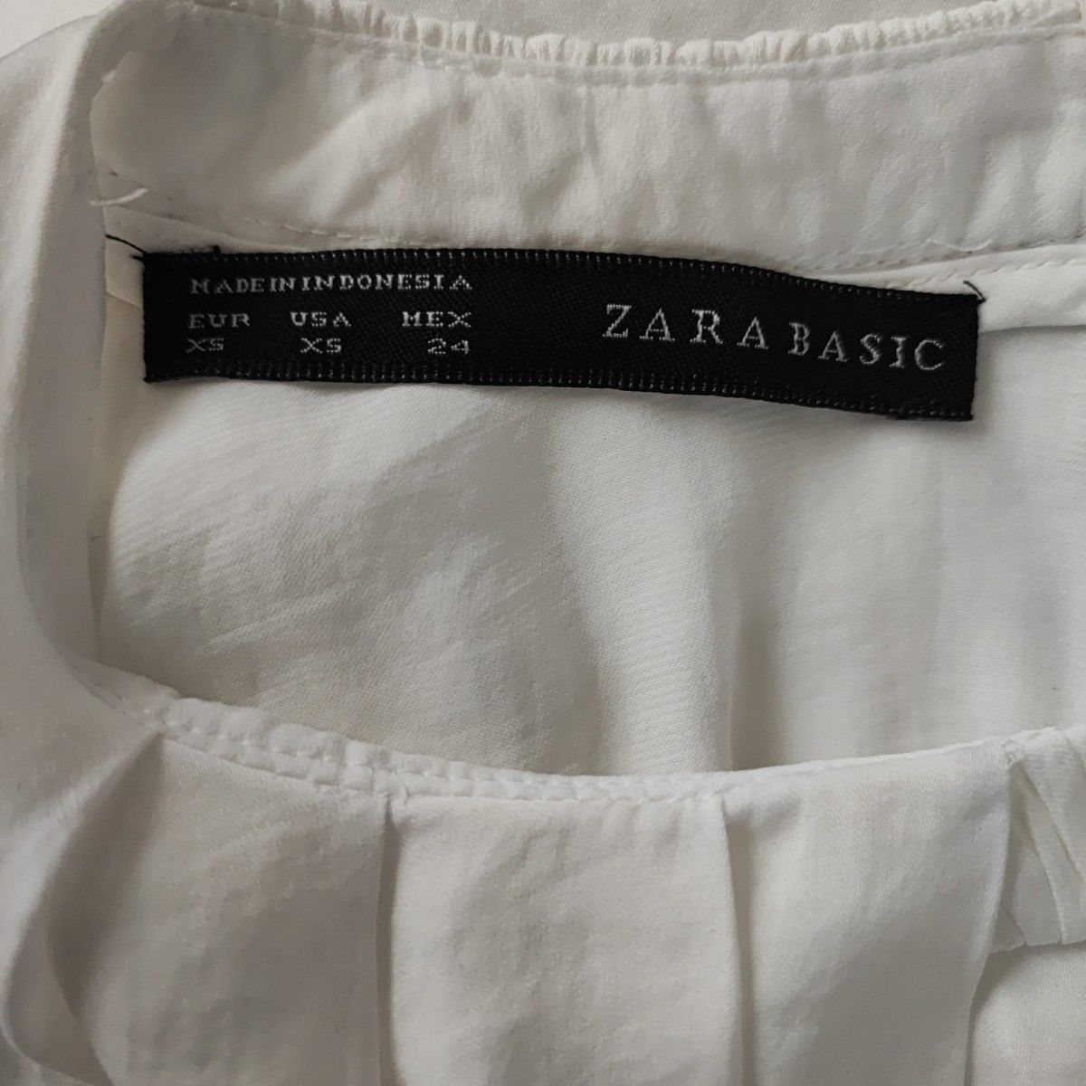 ZARA BASIC ザラベーシック ドレープブラウス トップス シャツ カットソー