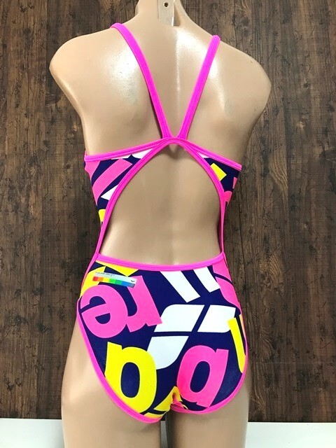 ss_0547y * outside fixed form delivery * Arena Descente SAR-1115W tough suit super fly back limi k is ikatto .. swimsuit pink pie S (7)