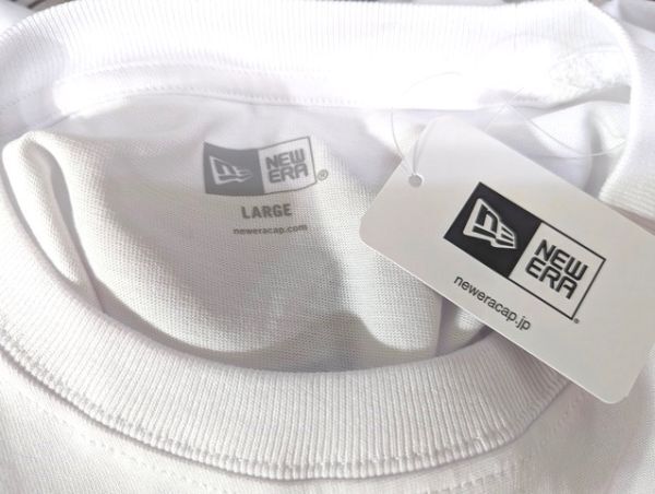 r1_7237n ★定形外 配送★ 新品未使用品 NEW ERAニューエラ SLS TOKYO オーバーサイズ Tシャツ バックプリント 札付き ホワイト サイズL_画像5