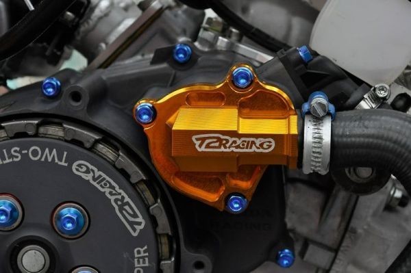 １円売切！MC18 MC21 MC28 デストラ ウォーターポンプカバー [ ブラック / レッド / ゴールド ] NSR250R T2Racingの画像8