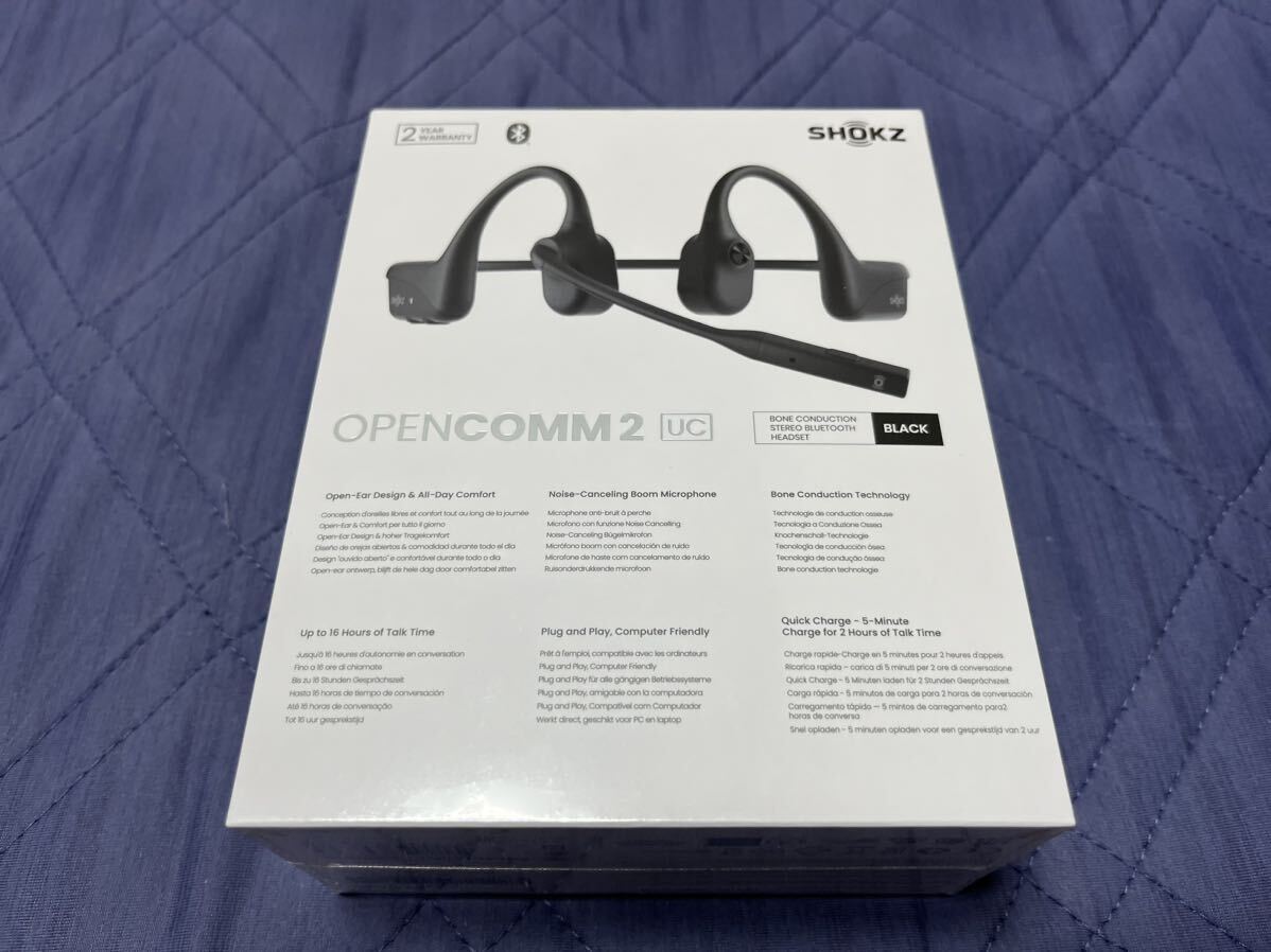 [ unopened ][ unused ]Shokz OpenComm2 UC Black... headset 