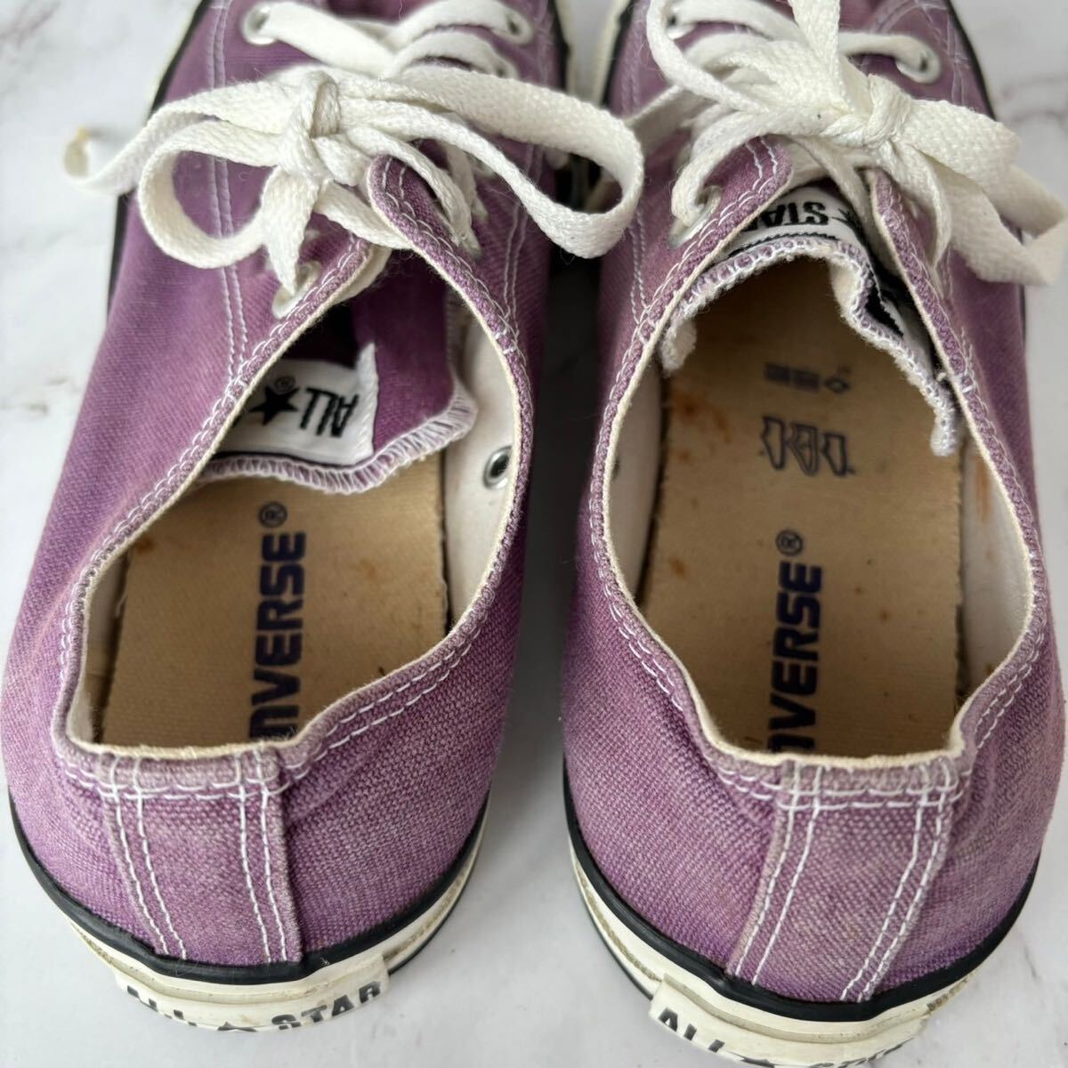 コンバース CONVERSE ローカット スニーカー 紫 パープル シューズ 靴 レディース ユニセックス 24.5cm