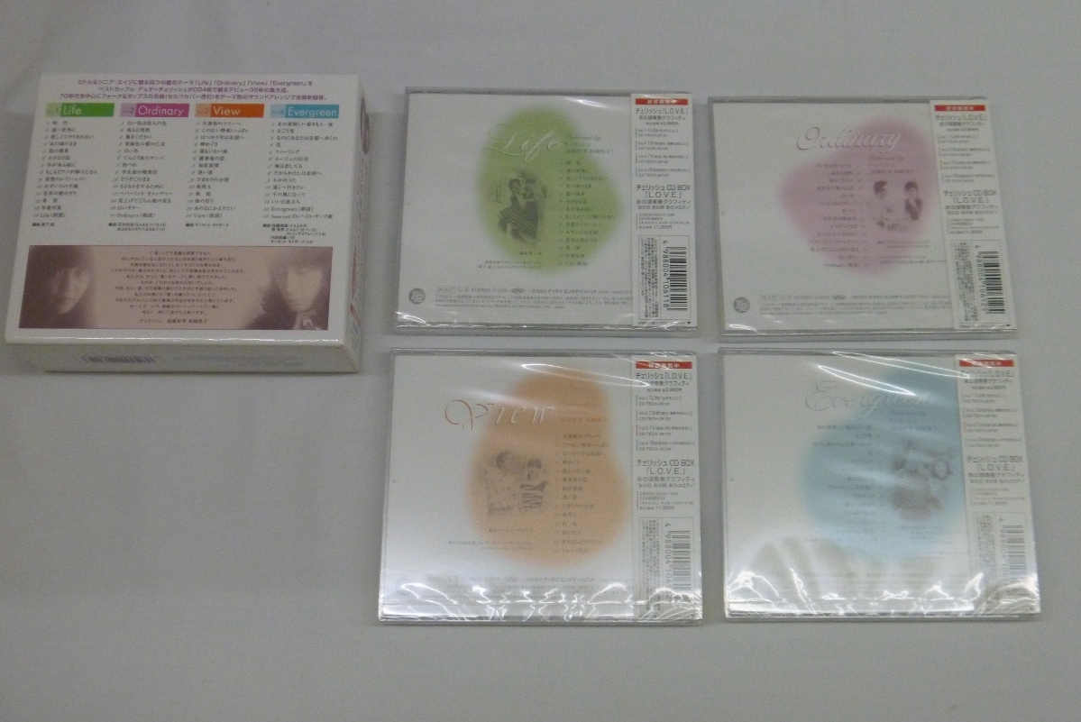 4枚組CD:チェリッシュ / CD-BOX「L.O.V.E.」 あの頃青春グラフィティ / テイチク(00CH-1006) CD4枚未開封 _画像2