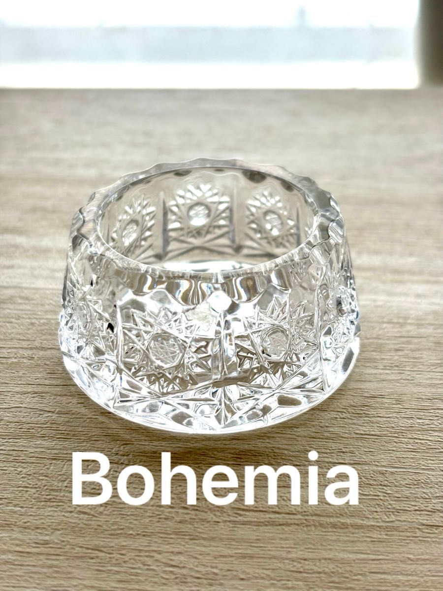 Bohemia ボヘミアガラス　ジュエリーホルダー