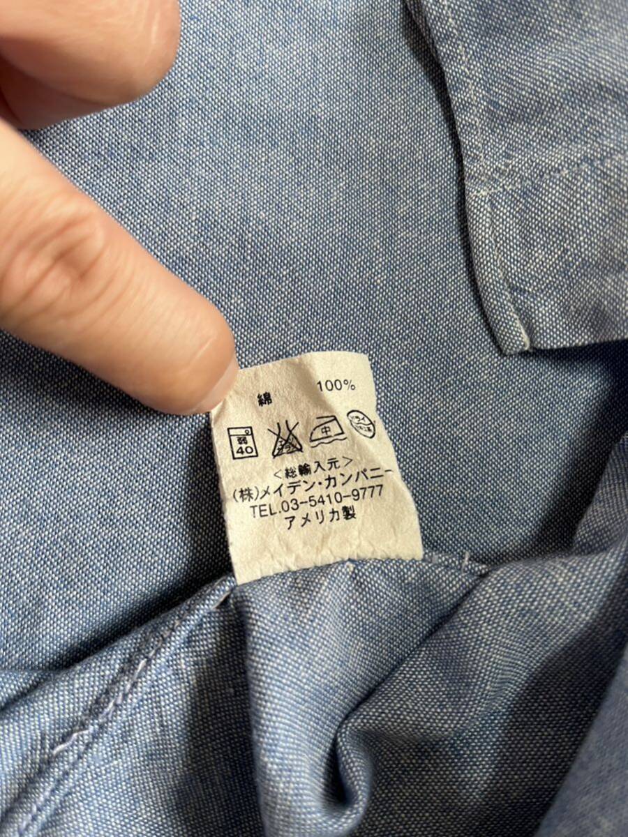 INDIVIDUALIZED SHIRTS ボタンダウンシャツ 15 1/2 33 インディビジュアライズドシャツ長袖シャツ アメリカ製 MADE IN USA