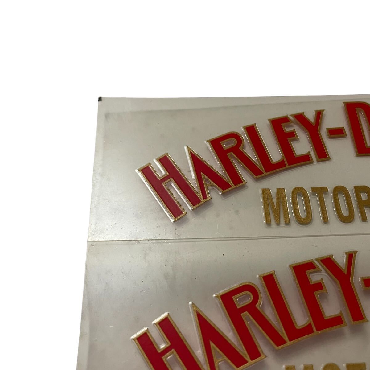 限定1セット 送料無料 当時もの ビンテージ Harley-Davidson タンクステッカー ハーレーダビッドソン デカール シール 防水 の画像2