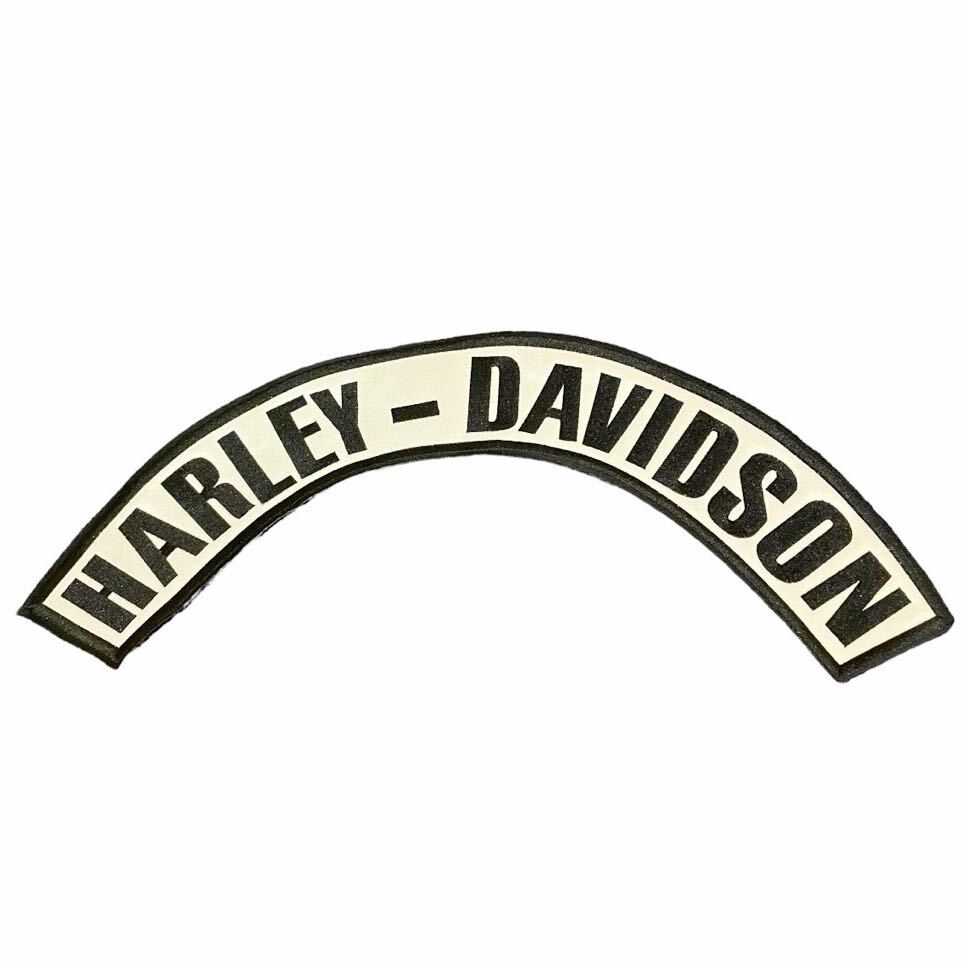 人気商品　80s Harley-Davidson 15.4インチ アーチロゴ パッチ　2.5 x 15.4 ビンテージ　ワッペン ハーレーダビッドソン BUCO BELL