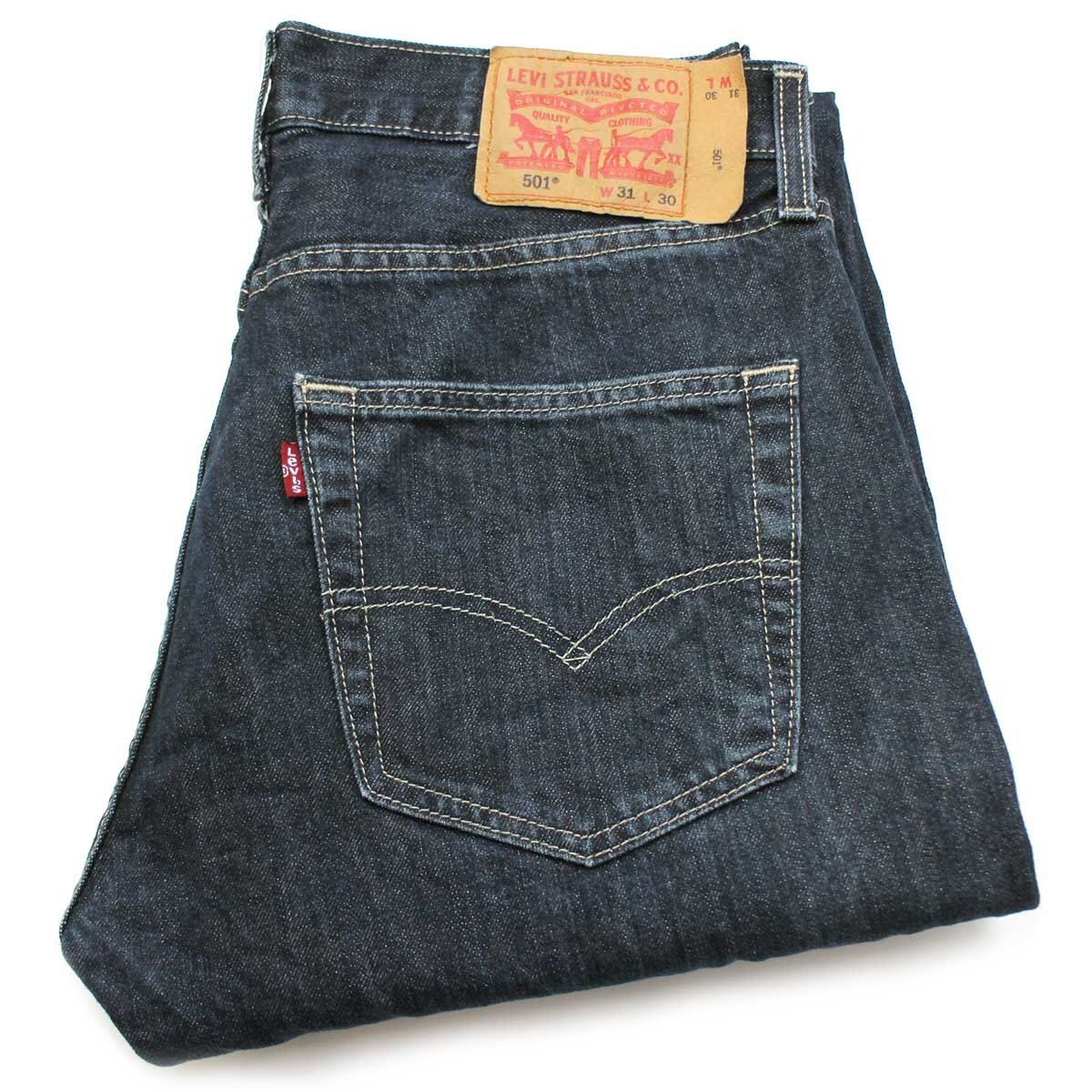 ★メキシコ製 Levi'sリーバイス 501 デニムパンツ w31 L30★SDP2739 ジーンズ ストレート ダークウォッシュ 濃紺 縦落ち 66 前期 シングル_画像1