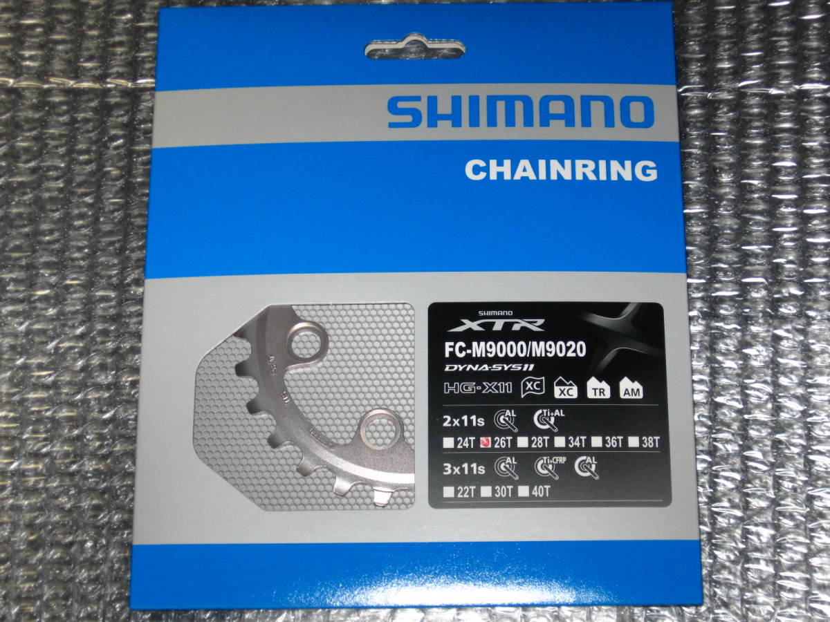 SHIMANO シマノ チェーンリング FC-M9000 26T-AT Y1PV26000 未使用品