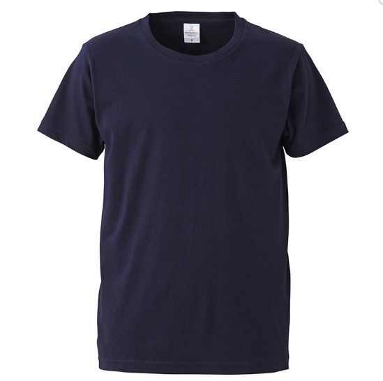 UnaitedAthle 4.7oz ファインジャージーTシャツ5745-01【086ネイビー・Lサイズ】アウトレット特価、運賃無料で 即決480円★_画像1