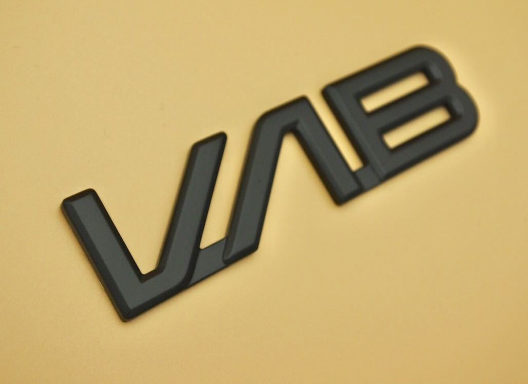 スバル WRX STI VAB オリジナル 手作りエンブレム (艶消しブラック)_画像3