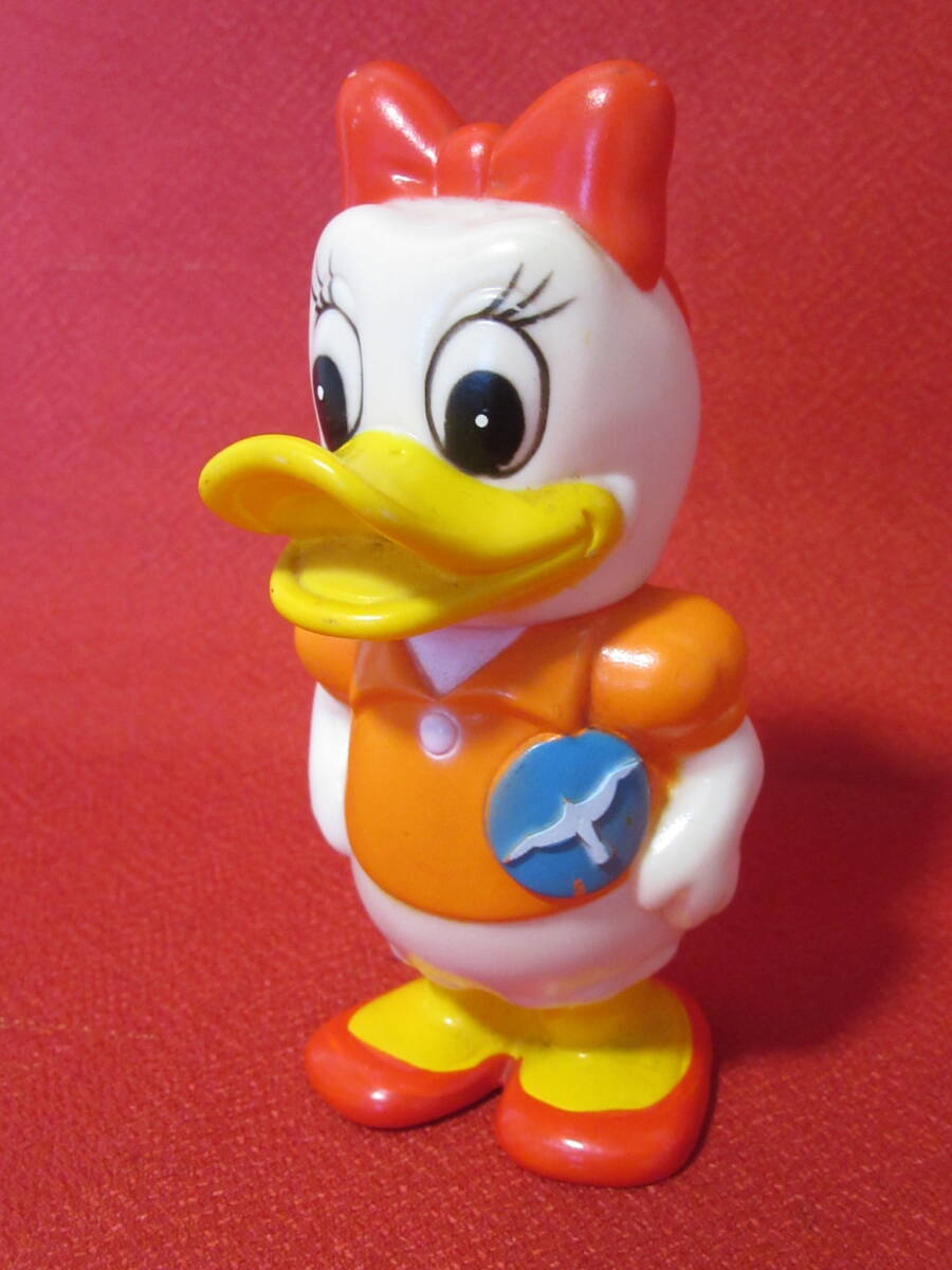 * Mitsubishi Bank [ Donald Duck, daisy ] savings box 3 point set retro Disney sofvi doll 