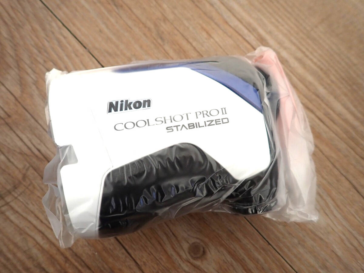 新品 ゴルフ用レーザー距離計 Nikon COOLSHOT PROII STABILIZED ニコン クールショット プロ 手ブレ補正 防水 防曇 電池式 ホワイト_画像2