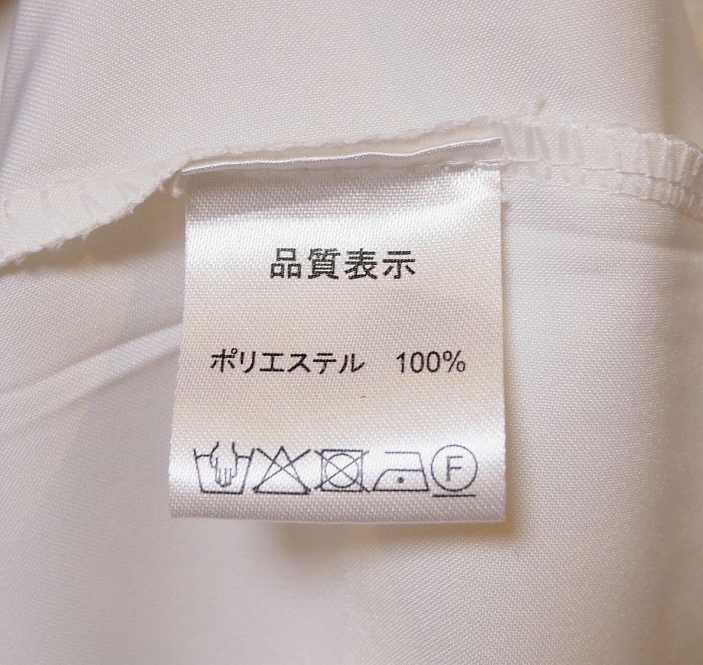 ブラウス　スーツ　ワイシャツ　レディース　ビジネス　カジュアル　ホワイト　オフィス　長袖　ポリエステル100%　扱いやすい