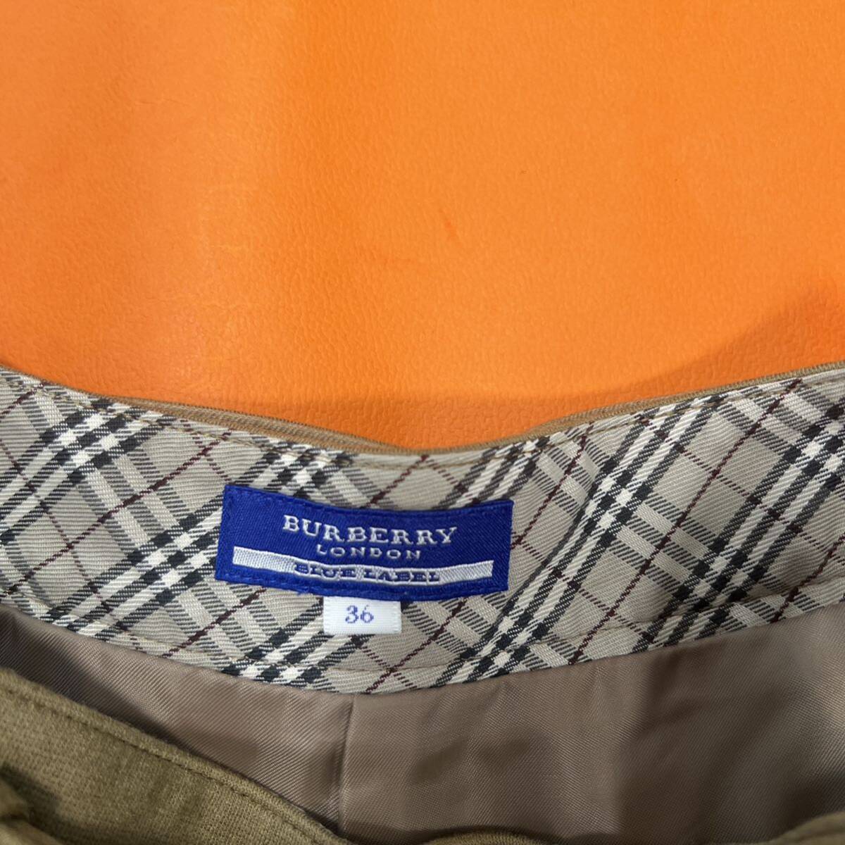 BURBERRY BLUE LABEL 　キュロット　スカート風　ショートパンツ フリルショートパンツ　シャートパンツ　ミニボックススカート