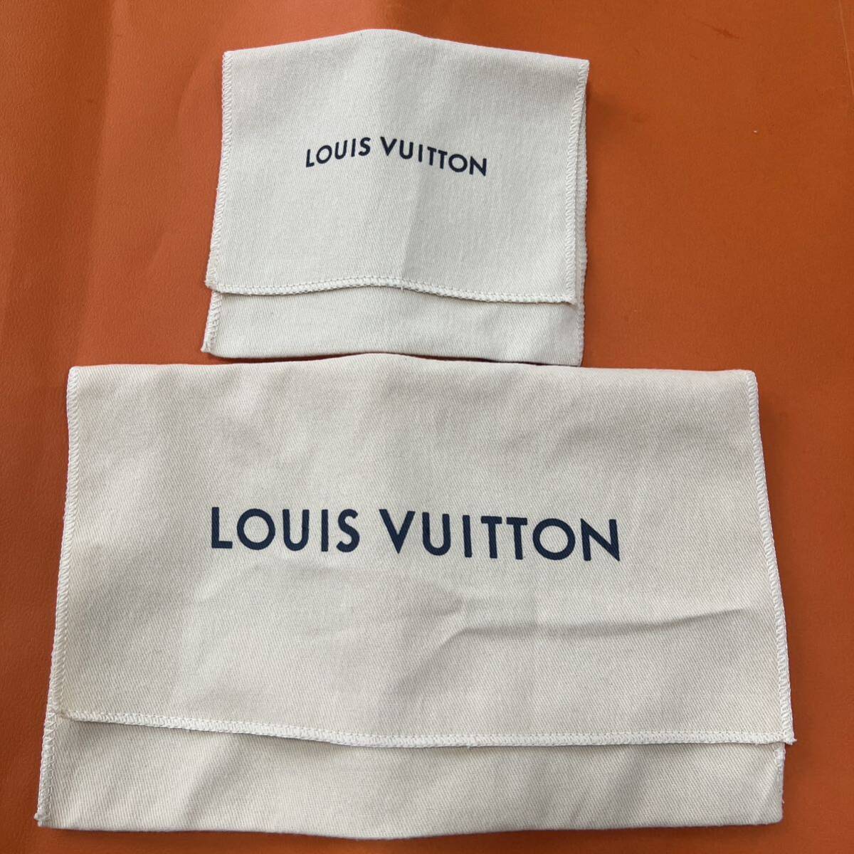 ルイヴィトン　LOUISVUITTON　保存袋　2枚　長財布　折り財布　布袋 LOUIS VUITTON 付属品 保護袋 保管袋 内袋 袋 _画像2