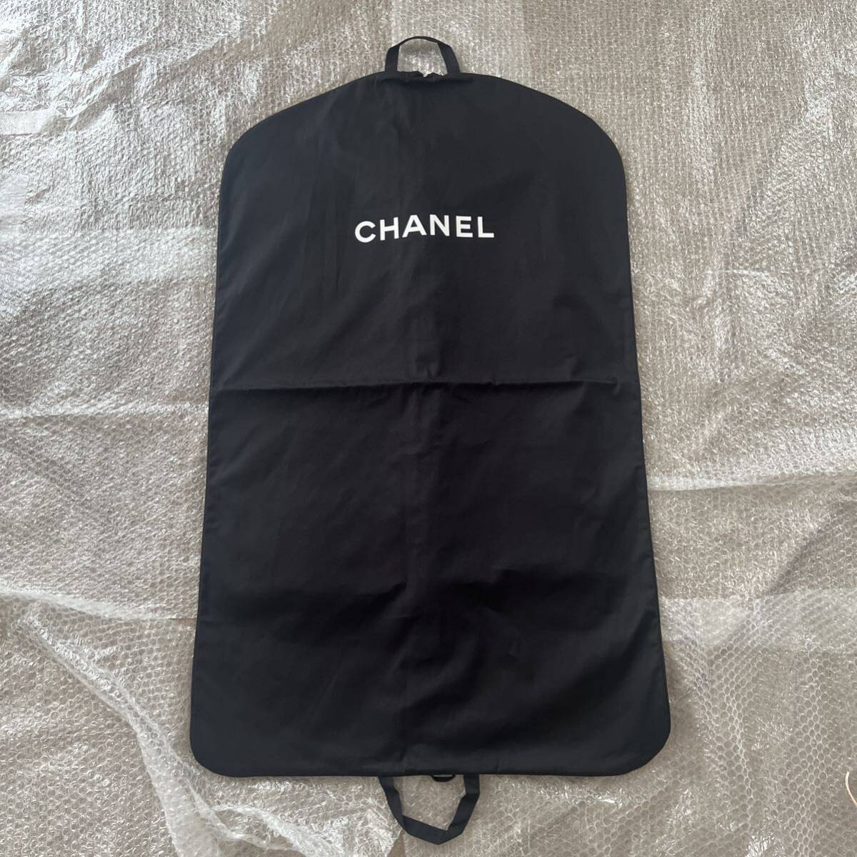 CHANEL　シャネル　ガーメントカバー　洋服カバー　布　保存袋　衣装ケース 布袋 ブラック ガーメントケース ガーメント 収納服_画像1