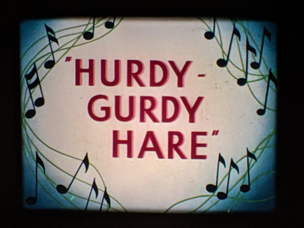 16ミリテクニカラー バッグス・バニー「Hurdy-Gurdy Hare」(1950 16ミリテクニカラー バッグス・バニー「Hurdy-Gurdy Hare」(1950