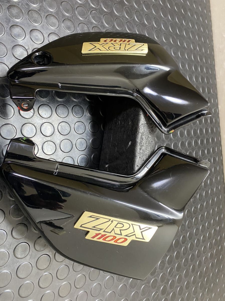 ZRX1100 KAWASAKI 純正 サイドカバー ( リペイント / クロ ) サイドカウル 36001-1597 / 36001-1575 ZRX1200にも_画像6