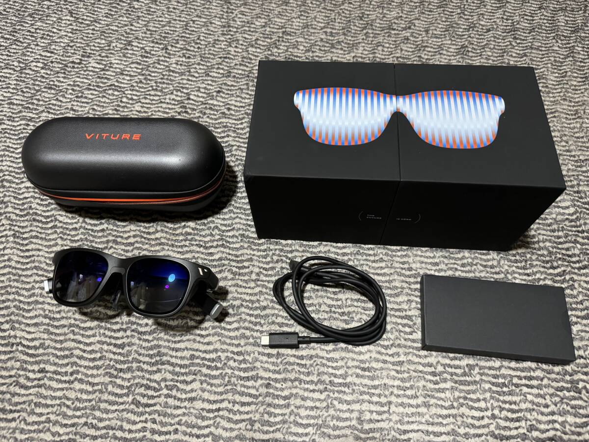 *** used beautiful goods VITURE vi chua-VITURE One XR glass jet black AR glasses there is no highest bid ***