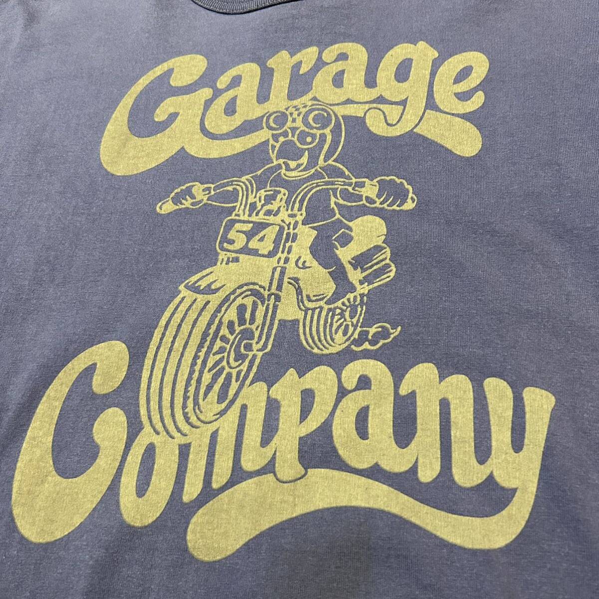 Mサイズ！TOYS McCOY トイズマッコイ Garage Company ガレージカンパニー 古着半袖Tシャツ ラベンダー _画像3