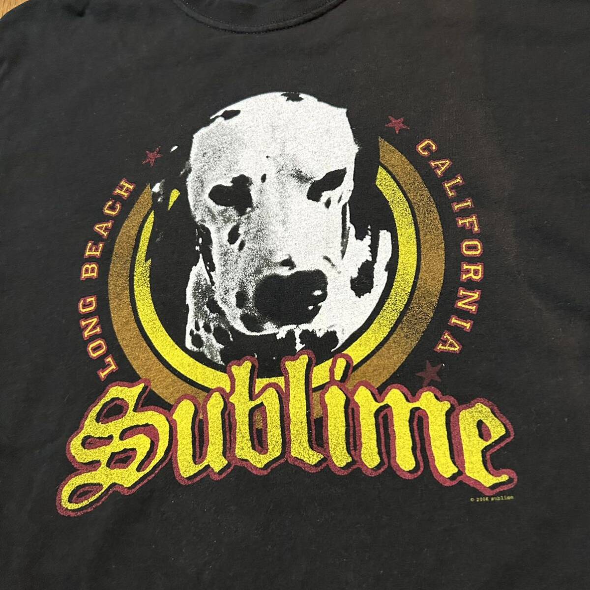 Mサイズ！SUBLIME サブライム 古着半袖Tシャツ Lou dog ルードッグ 黒 バンドTシャツ 