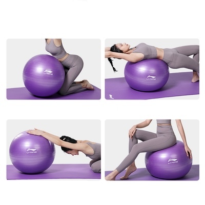  exercise ball 65. blue health stretch fitness yoga lumbago body .
