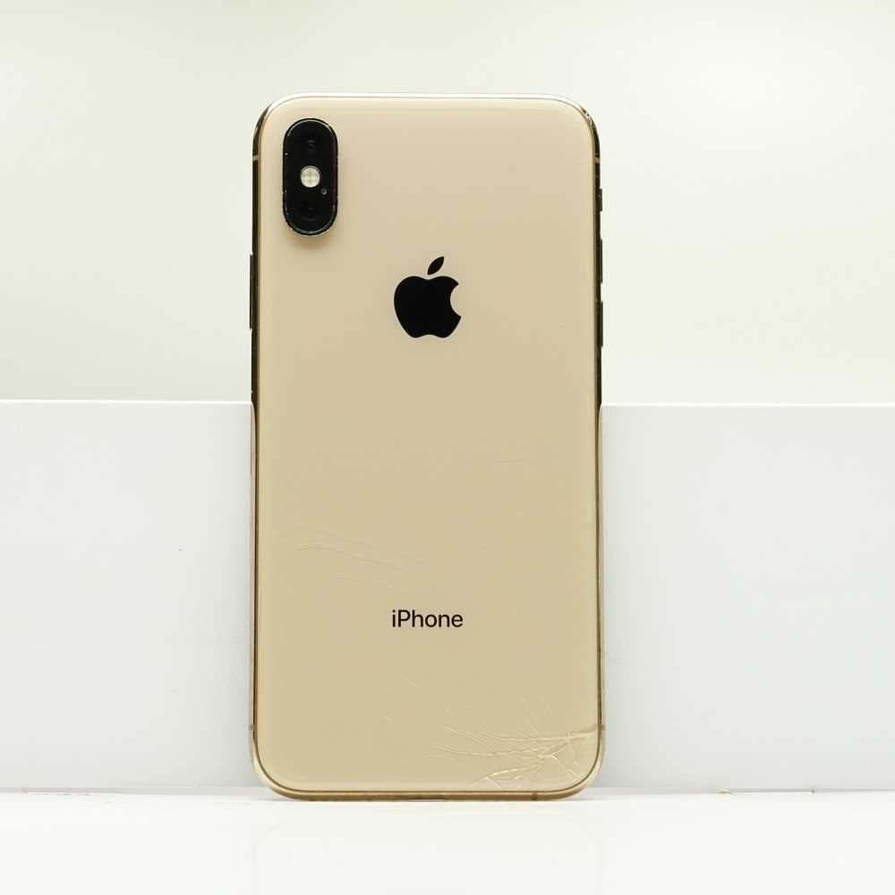 iPhone Xs 256GB ゴールド SIMフリー 訳あり品 ジャンク 中古本体 スマホ スマートフォン 白ロム_画像1