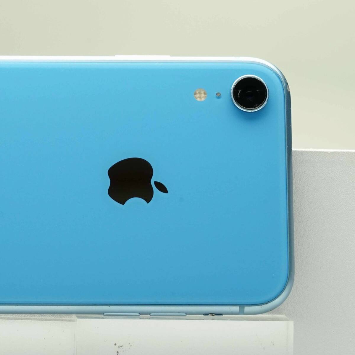 iPhone XR 128GB ブルー SIMフリー 訳あり品 ジャンク 中古本体 スマホ スマートフォン 白ロムの画像3