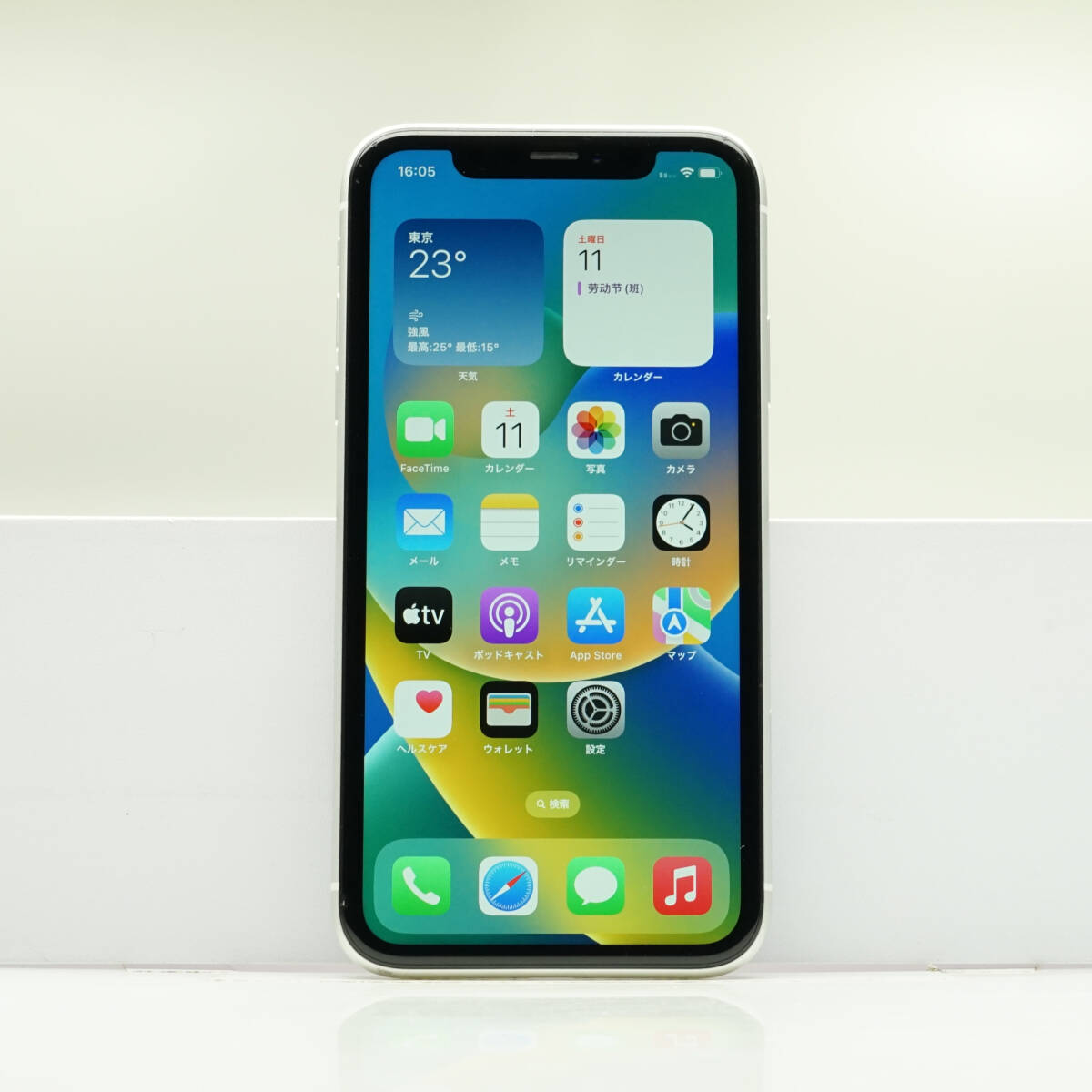 iPhone XR 64GB ホワイト SIMフリー 訳あり品 ジャンク 中古本体 スマホ スマートフォン 白ロム_画像2