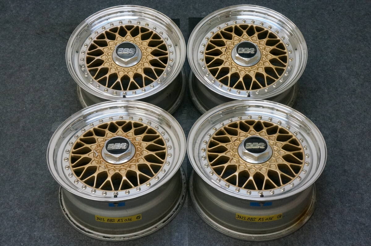 J 423【希少】BBS RS036　PCD114.3　7J+25　旧車　当時物_画像1