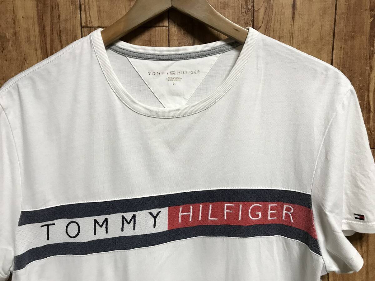 送無♪TOMMYトミーヒルフィガー♪Tシャツ・ホワイト・Mの画像3