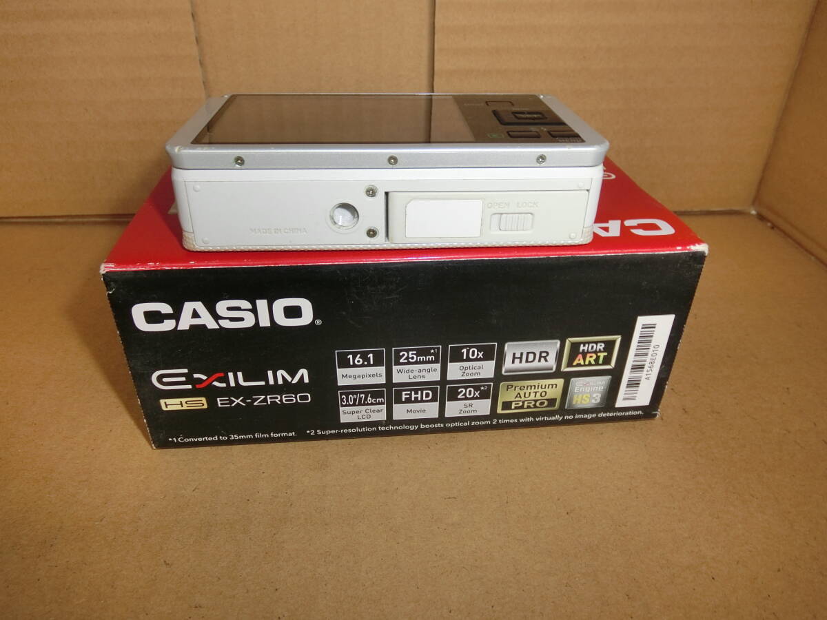 CASIO EX-ZR60 中古・ジャンク レンズエラー Wi-Fi・Bluetooth チルト液晶 Ｌ３の画像2