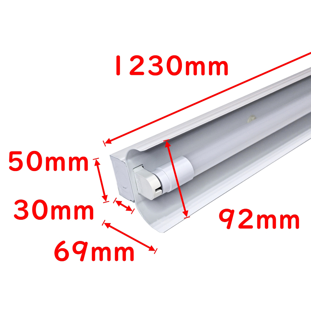 10 set straight pipe LED fluorescent lamp lighting equipment set . attaching to rough type 40W shape 1 light for 5000K daytime white color 2300lm wide distribution light (4)