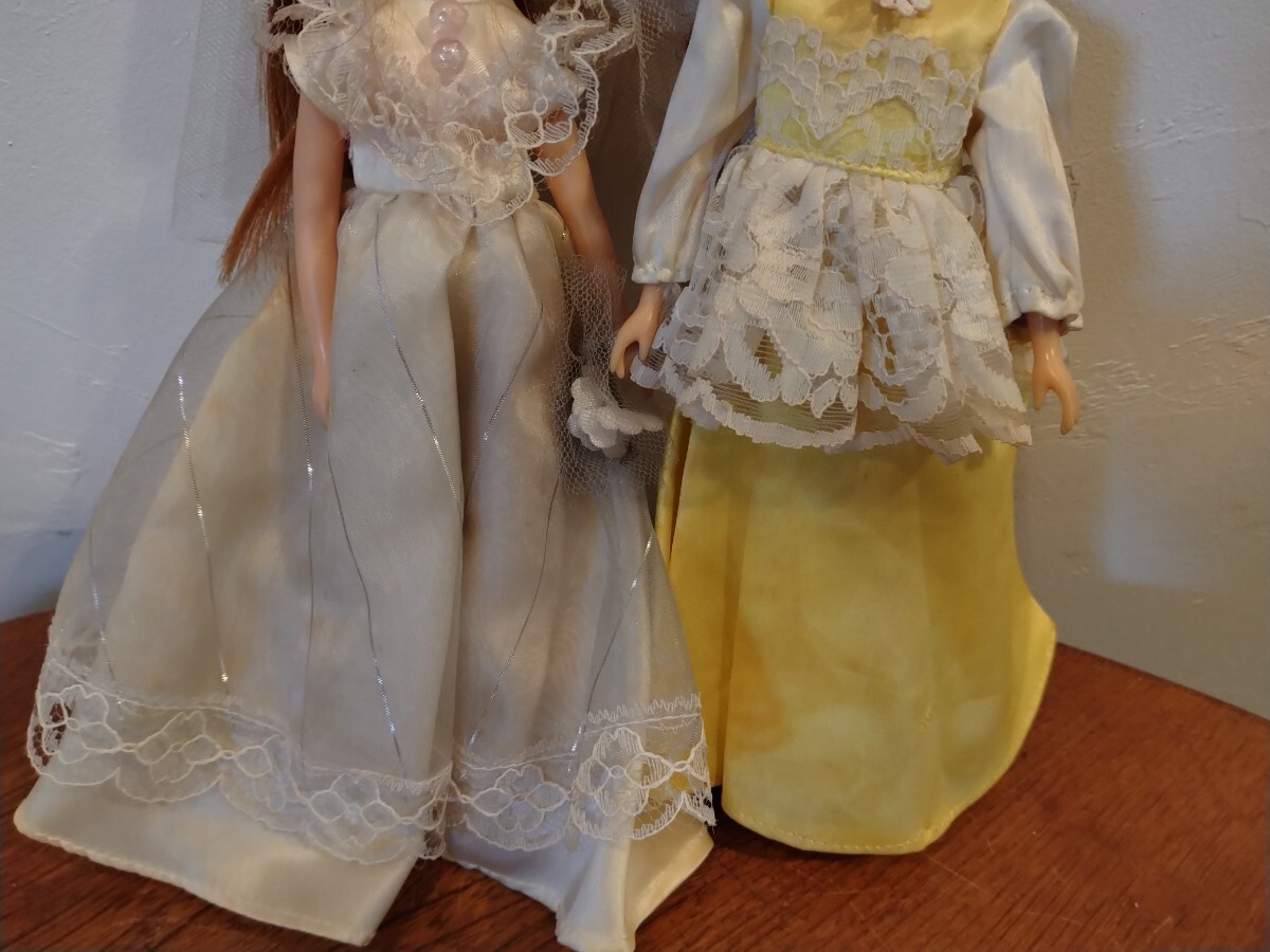 R60515-3 昭和系レトロ タカラ リカちゃん人形 日本製 中古現状品 2個セット_画像4