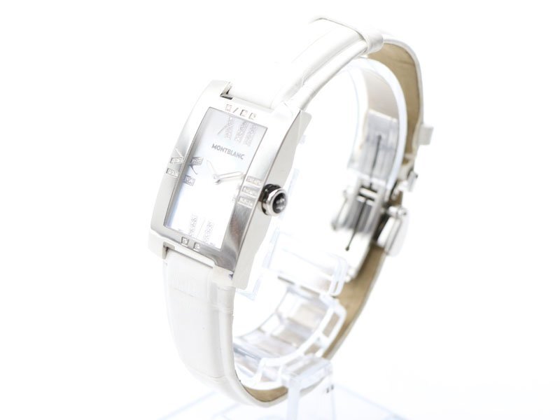 [ Montblanc MONTBLANC ] wristwatch 106491 profile 100 anniversary limitated model SS/ leather quartz lady's box * new arrivals 2239-0