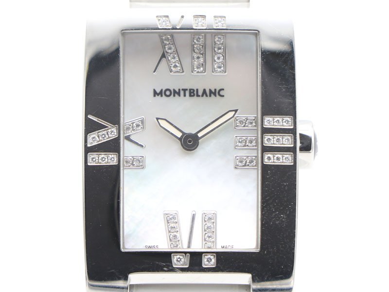 【 モンブラン MONTBLANC 】 腕時計 106491 プロフィール 100周年限定モデル SS/革 クォーツ レディース 箱 □新着 2239-0_画像1