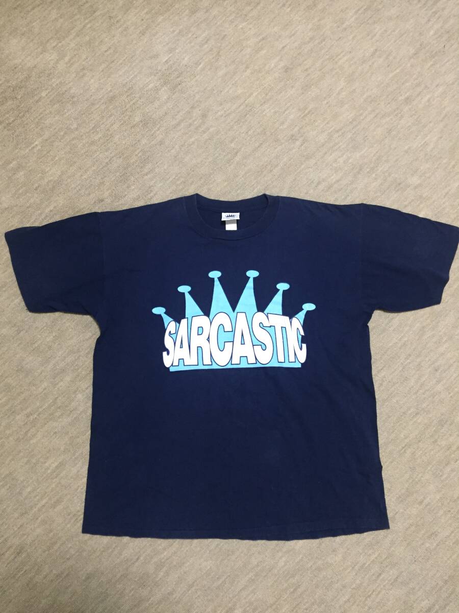 SARCASTIC　サキャスティック 90-00s　Tシャツ　サイズ　XLG　大きめTシャツ_画像2