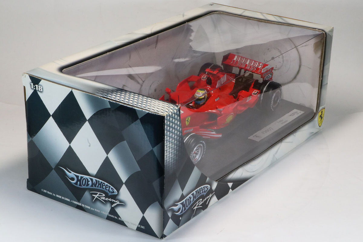 マテル 1/18 フェラーリ F2007 2007 F.マッサ ノンタバコ バーコード デカール加工_画像2